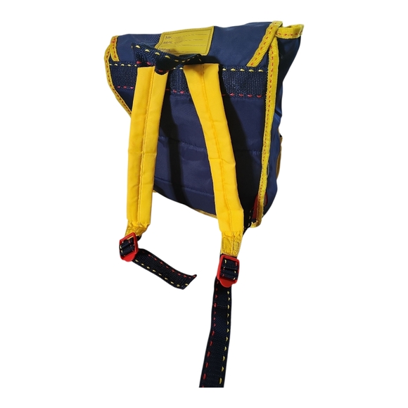 Vintage LEGO Primary Color Block Backpack Retro 90s Nylon School Bag Kids - Picture 6 of 11